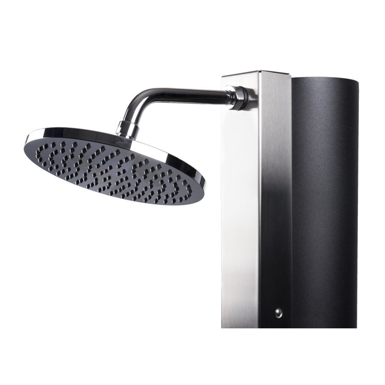 Dakota Fields Solar Pool Shower Stainless Steel With Foot Rinse 40L